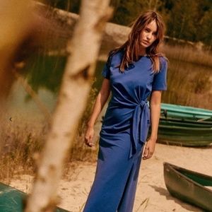 Sezane Pippa Dress eclectic blue
